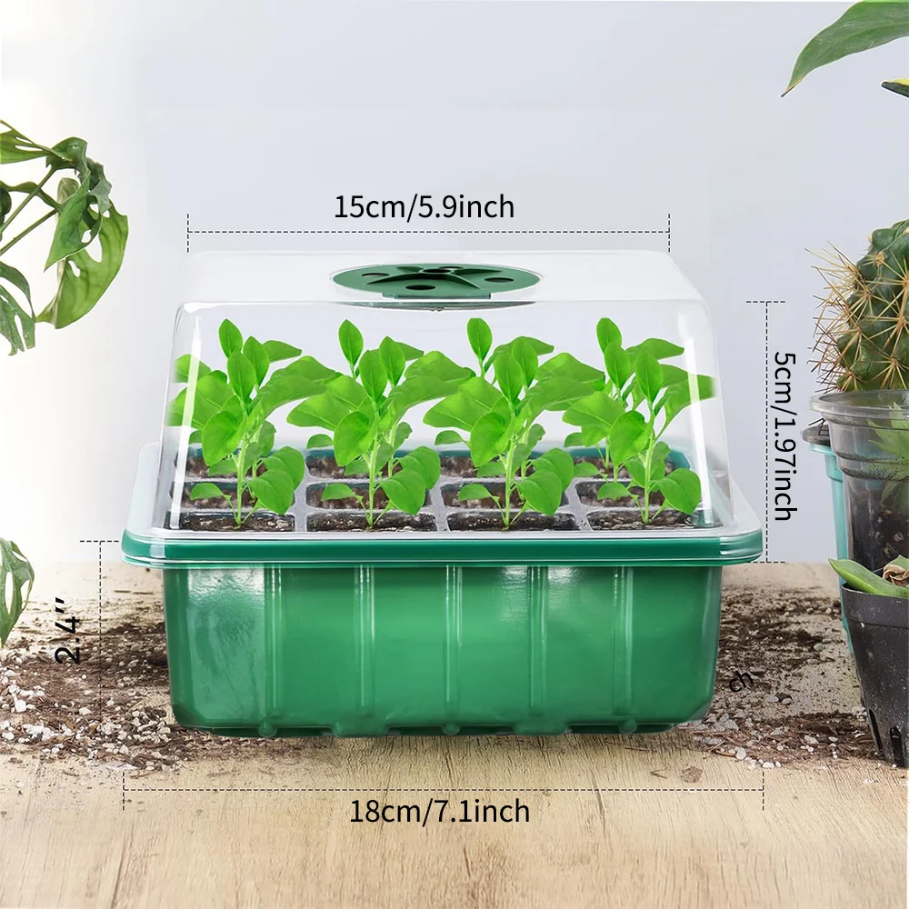 Seed Starter Tray with Plant L - đánh giá và giá Humidity Dome Kit